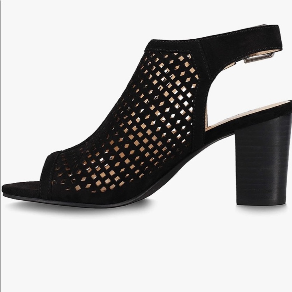Unisa Black Fabric Sandal Size 10